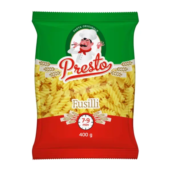 Makaroni Soft Fusilli Presto DOBELE, 400g