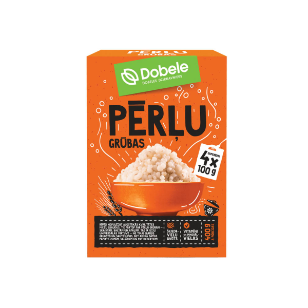 Pērļu grūbas DOBELE, 0.4kg (4x100g)