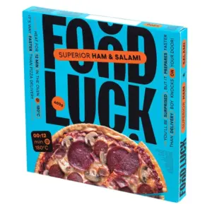 Pica Food Luck ar šķiņķi, salami un sēnēm (Lietuva), 400g