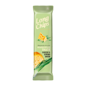 Čipsi Long Chips ar siera un zaļo lociņu garšu, 75g