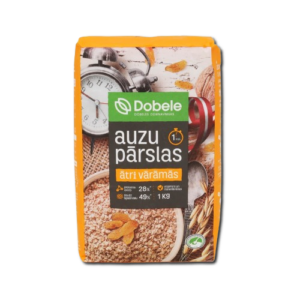 Auzu pārslas DOBELE ātri vārāmās, 1kg