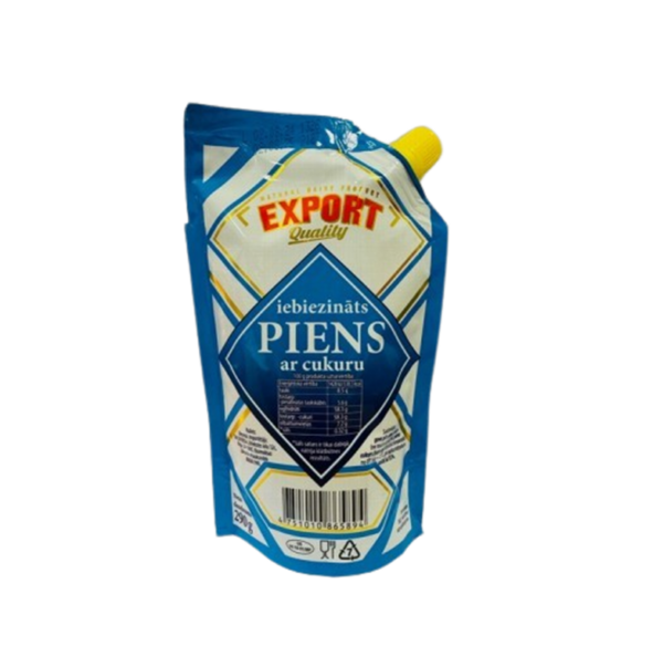 Piens iebiezināts ar cukuru EXPORT doypack, 290g