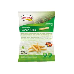 Kartupeļi frī, taisnie ECO CRUNCH 9/9mm 90sec ECOFROST, 2.5kg