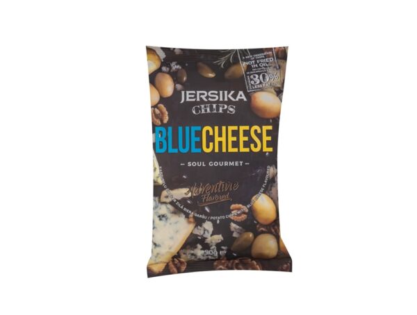 Čipsi JERSIKA CHIPS ar zilā siera garšu, 90g