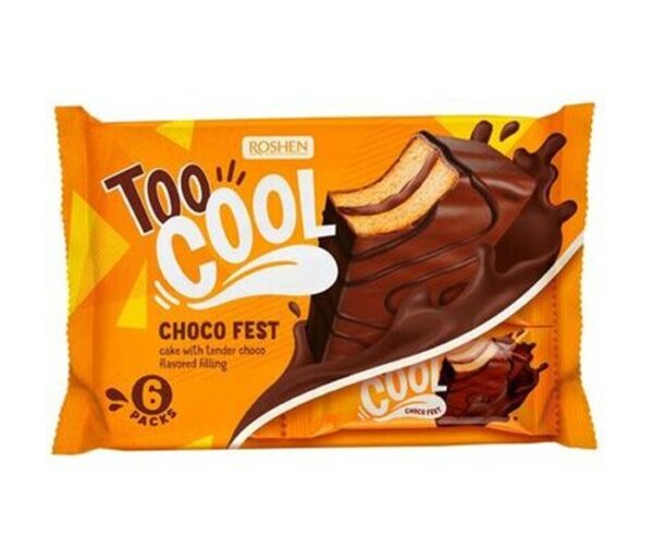 Biskvītkūka ROSHEN Too Cool Choco Fest, 270g
