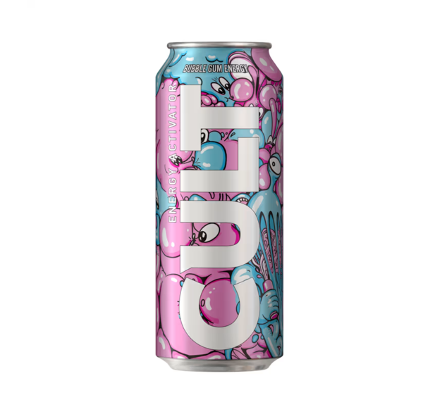 Enerģijas dzēriens CULT Bubble Gum (ar depozītu), 0.5L (24gab/iepak.)
