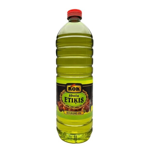 Etiķis ābolu KOK 6%, 1L (6gab/iepak.)