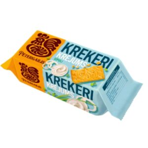 Krekeri sāļie PĒTERGAILIS ar krējuma un sīpola garšu, 72g