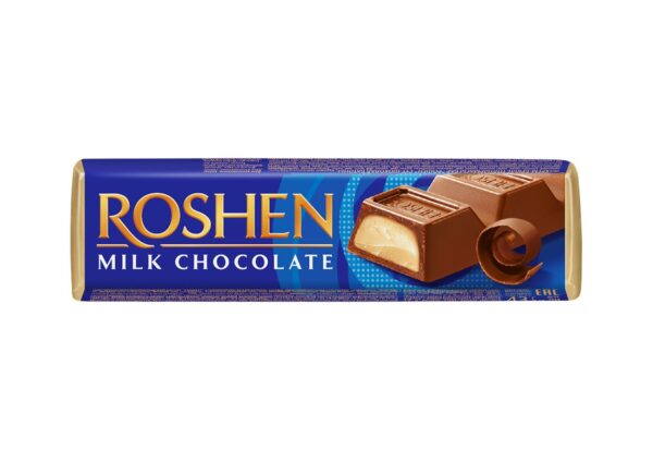Šokolāde piena ar krēmbrulē pildījumu ROSHEN, 43g
