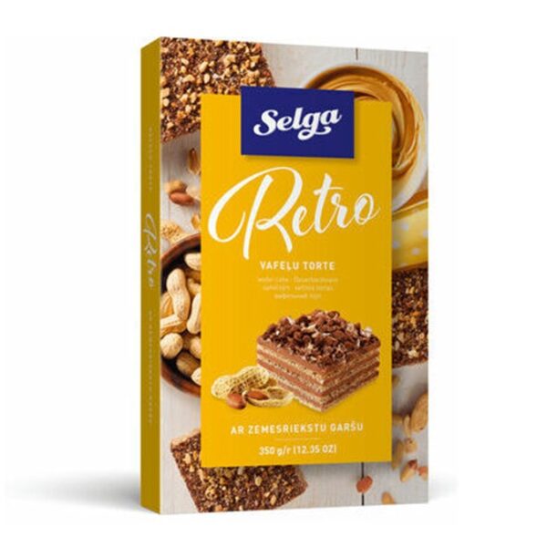 Torte vafeļu SELGA Retro, 350g