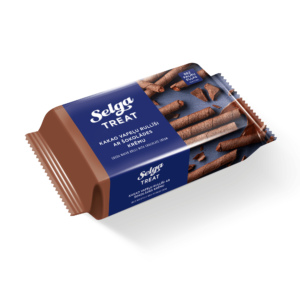 Vafeļu rullīši šok.pild. SELGA, 160g