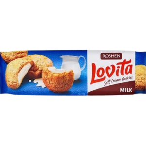 Cepumi "Lovita Soft" ar piena krēma pildījumu ROSHEN, 127g