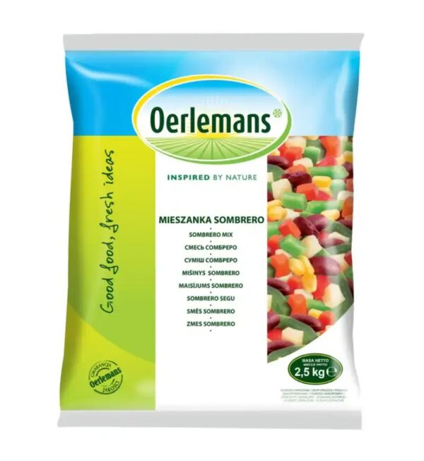 Dārzeņu maisījums (SAMBRERO MIX) sald.(Polija), 2.5kg (4gab/kaste)