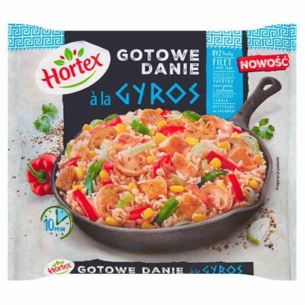 Gatavā maltīte Gyros ar vistu Hortex saldēta, 450g