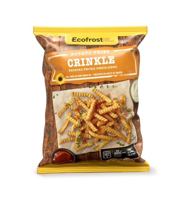 Kartupeļi frī CRINKLE ECOFROST, 1kg