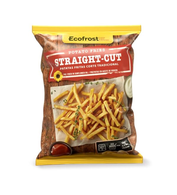 Kartupeļi frī, taisnie 9/9mm ECOFROST, 1kg (10gab/kaste)