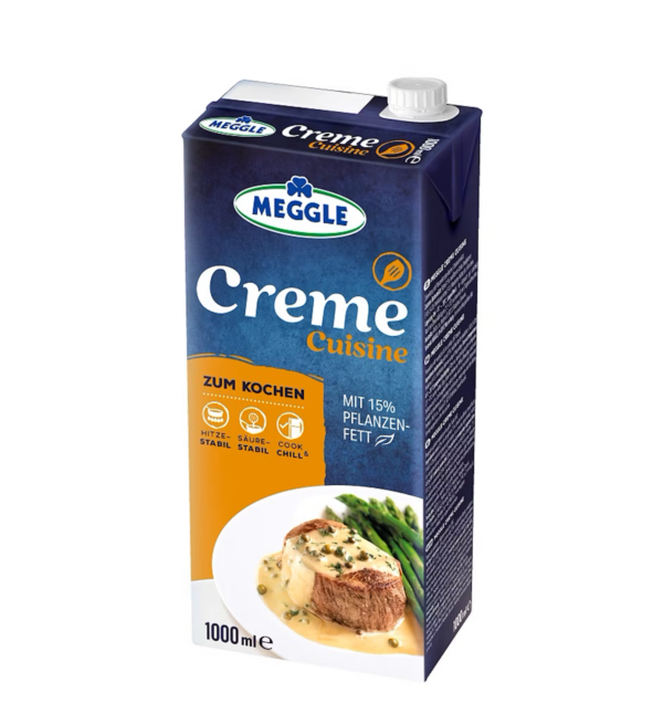 Krēms kulinārijas MEGGLE COUSINA ar augu taukiem 15%, 1L (12gab/iepak.)