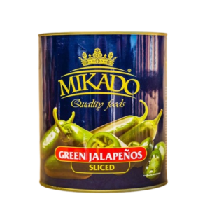 Jalapeno zaļš, griezts Mikado Ēģipte, 2.95kg (6gabiepak.)