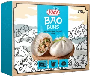 Saldēta Bao maizīte vista terijaki mērcē VICI 270g