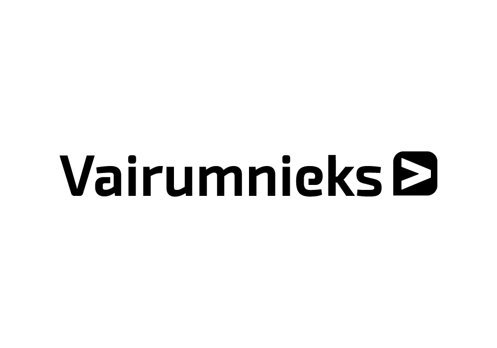 Vairumnieks — Pastiprinātais logotips (biezs), melns