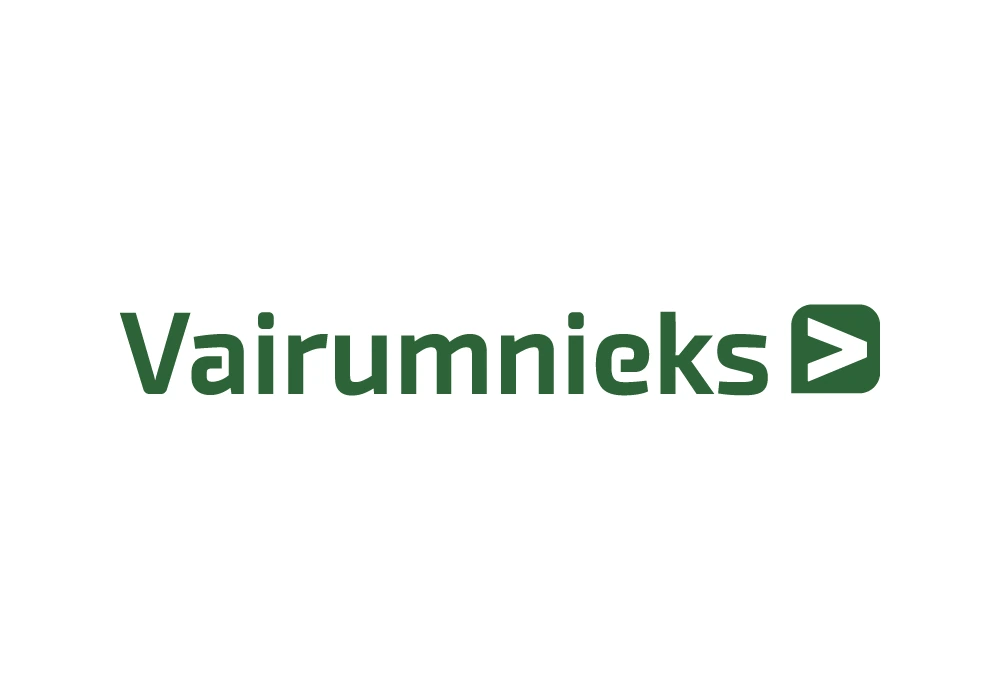 Vairumnieks — Pastiprinātais logotips (biezs), zaļš