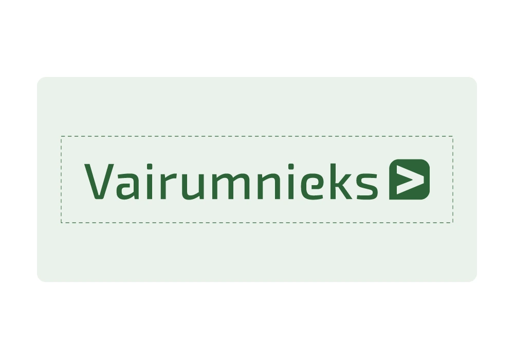 Vairumnieks logotipa brīvās vietas piemērs